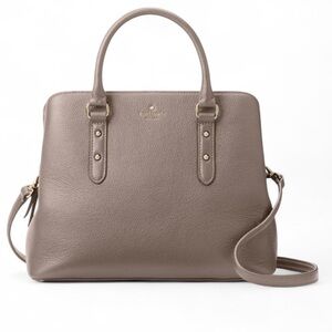 Kate Spade Larchmont Avenue Cityscape Pebbled Leather Satchel Crossbody EC